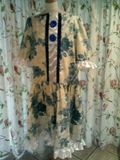 REDUCED Panto Dame Blue floral