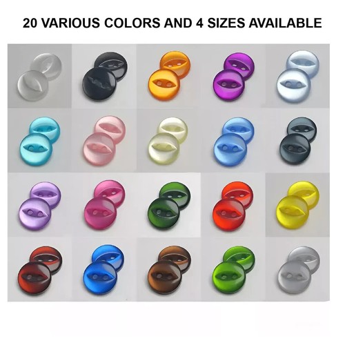 Fish eye buttons - buttons, various
