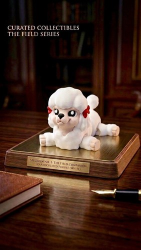 Premium white poodle dog - premium,