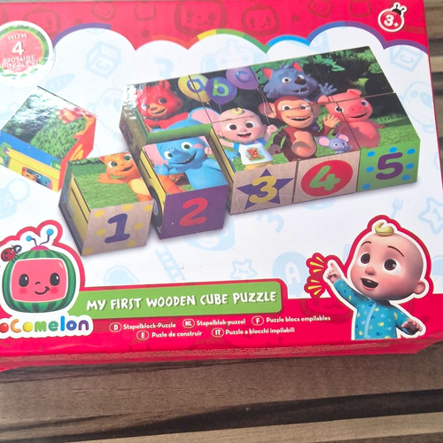 Cocomelon kids wooden cube
