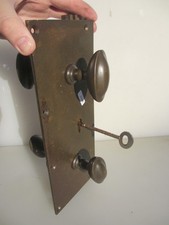Antique Brass Door Lock Old Victorian Knobs Handles Key "Worrall & sons" Safe?