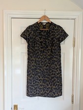 Jaeger Boutique leopard print dress size S (UK8-10) party career occasion