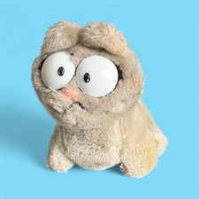 Vintage Garfield Rare 1983 Dakin Nermal Grey Cat Plush Soft Toy