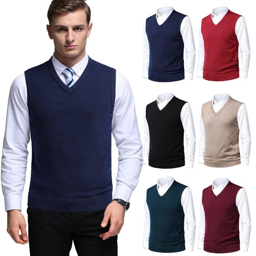 Mens plain knitted sweater - plain,