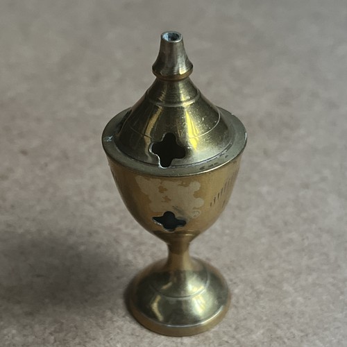 Brass incense burner - brass, 7cm