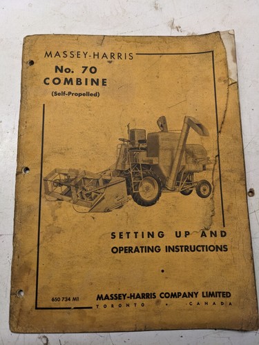Massey harris setting - harris, up