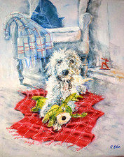 Original Dog Portrait Oil