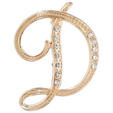 Letter Brooch Pins, A-Z 26
