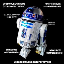 Life Size 1:1 Replica Star Wars R2D2 Cosplay Droid - DIY Build Your Own RC Kit