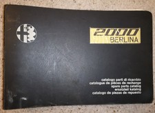 Alfa Romeo 2000 Berlina Spare Parts Catalogue
