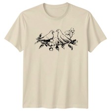 Two Doves On A Branch With