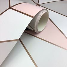 APEX GEOMETRIC WALLPAPER ROSE