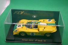 FLY 1/32ND C2 FERRARI 512S YELLOW  #6 IMOLA 70  BNIB 1/32 Slot Car