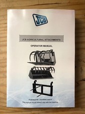JCB AGRICULTURAL ATTACHMENTS OPERATOR MANUAL P/N 332/A6552