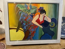 Lounging lady In Red Dress