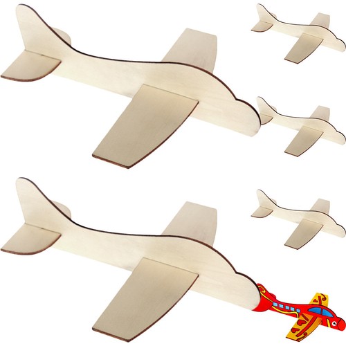 6pcs wooden airplane models - airplane,