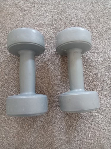 Grey pair dumbells 1kg x1 - of,