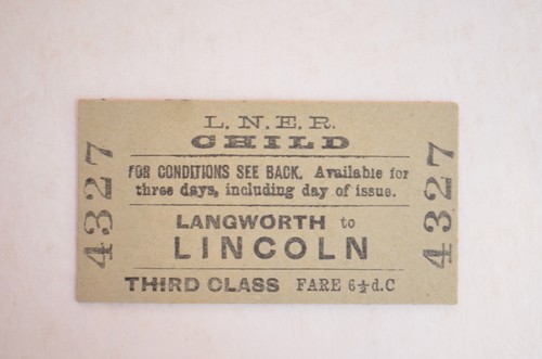 Railway ticket lner - railway,