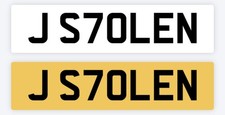 STOLEN Private number plate