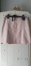 Cream Suede Look Mini Skirt
