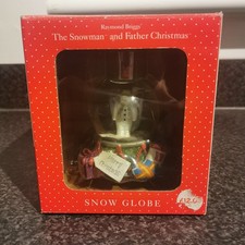Father Christmas and The Snowman Raymond Briggs Snowglobe Extremely Rare Boxed