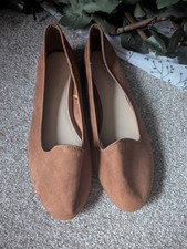 Primark Tan Suede Loafers UK 8