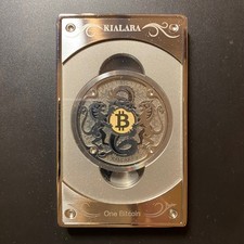 Kialara Original 1 BTC Gold 2015 Bitcoin Wallet (like Casascius)