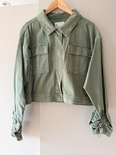 Primark khaki green denim