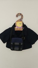 Vintage Bear Factory Navy Wool Effect Formal School Coat Boys Blazer & Bag 