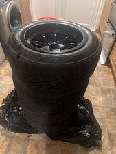 Set Of 4 Black Minilite Wheels 13” 7J 