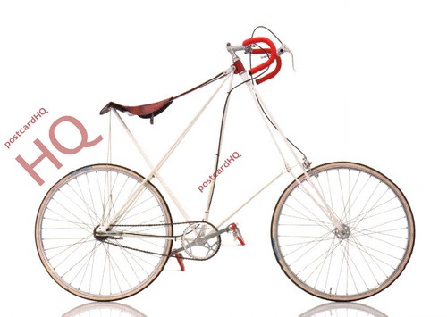 Picture postcard bicycle - postcard~,