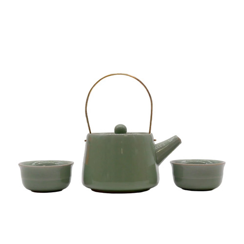 Herbal jade teapot - teapot, set