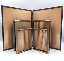 Three Brass Hinged Double