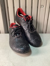 Vintage 90's-00's Evisu Black Leather Laced Shoes - Trainers - UK 9 US 10  EU 43