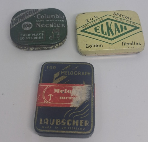 Job lot vintage gramophone - job, 3x