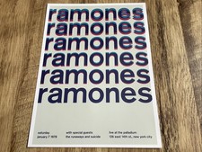 Ramones, The Stooges, 2 Sided Punk / Rock Concert Mini Poster Pop Art 14x10