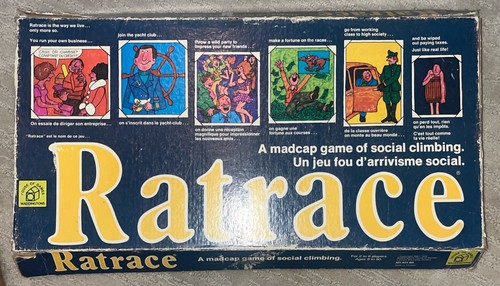 Vintage ratrace board game - board,