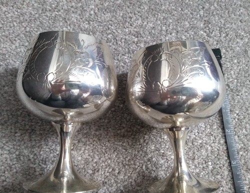 Vintage etched hock cordial - vintage, hock/cordial