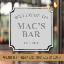Frosted glass effect pub shed - pub,