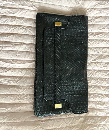 Zara black faux leather - leather, animal