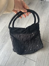 Vintage Gale Hayman Beverley Hills Black Lace Handbag 