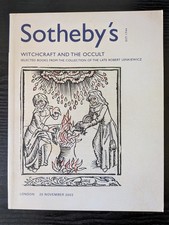 SOTHEBY'S AUCTION CATALOGUE - WITCHCRAFT AND THE OCCULT - ROBERT LENKIEWICZ 2003