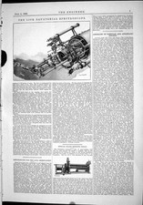 Antique Print 1888 Lick Equatorial Spectroscope Special Plate Bending Rolls