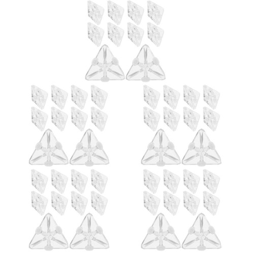 Clear acrylic corner braces - acrylic,