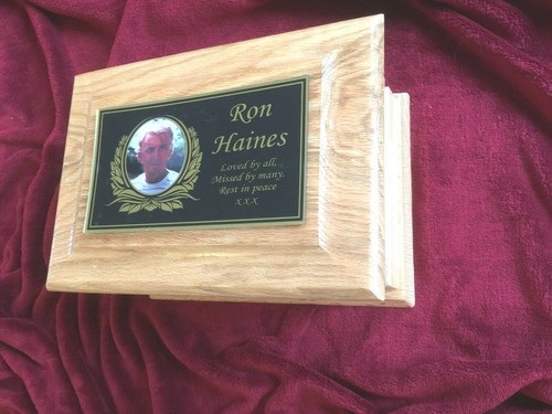 Solid natural oak wood funeral - wood,