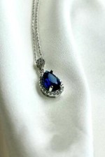 Sapphire Blue Necklace Chain