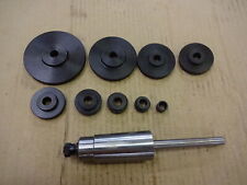 Myford Big Bore + 254 lathes with 4MT back stop and facing tool