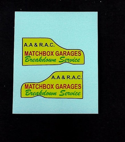 Matchbox transfers decals - matchbox, transfers/decals