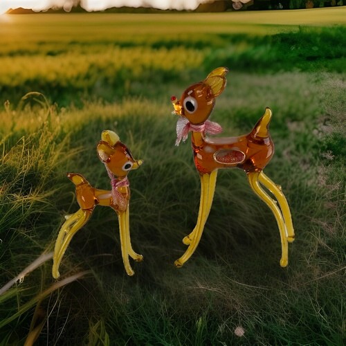 Lampwork glass deer - lampwork, faun