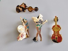 4 Hard Rock Cafe Pins all limited edition 100 pieces. Vintage colour excellent 